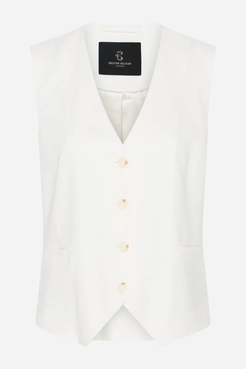 Hot Bruuns Bazaar OxalisBBBielle Waistcoat - Snow White