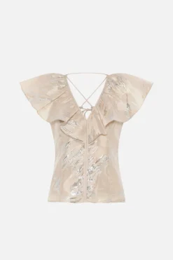 Clearance Bruuns Bazaar PlantagoBBOlla top - Light Gold