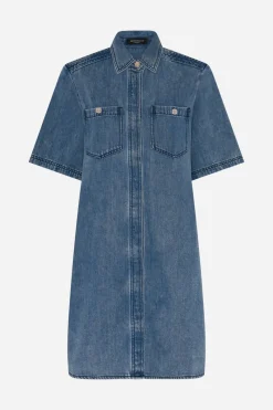 Hot Bruuns Bazaar PlatieBBZigata dress - Blue Denim