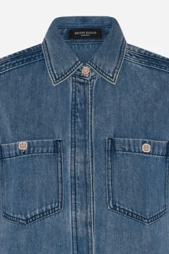 Hot Bruuns Bazaar PlatieBBZigata dress - Blue Denim