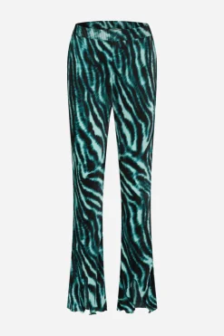 New Bruuns Bazaar PleataBZSlit BROEK - Blauwgroen Groen