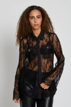 Fashion Bruuns Bazaar PolaBBMagdi overhemd - Zwart