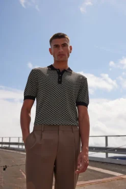 Discount Bruuns Bazaar RiverBBSainter polo knit - Black
