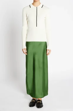 Discount Bruuns Bazaar RiversBBJohania knit blouse - Snow White