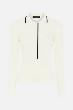 Discount Bruuns Bazaar RiversBBJohania knit blouse - Snow White