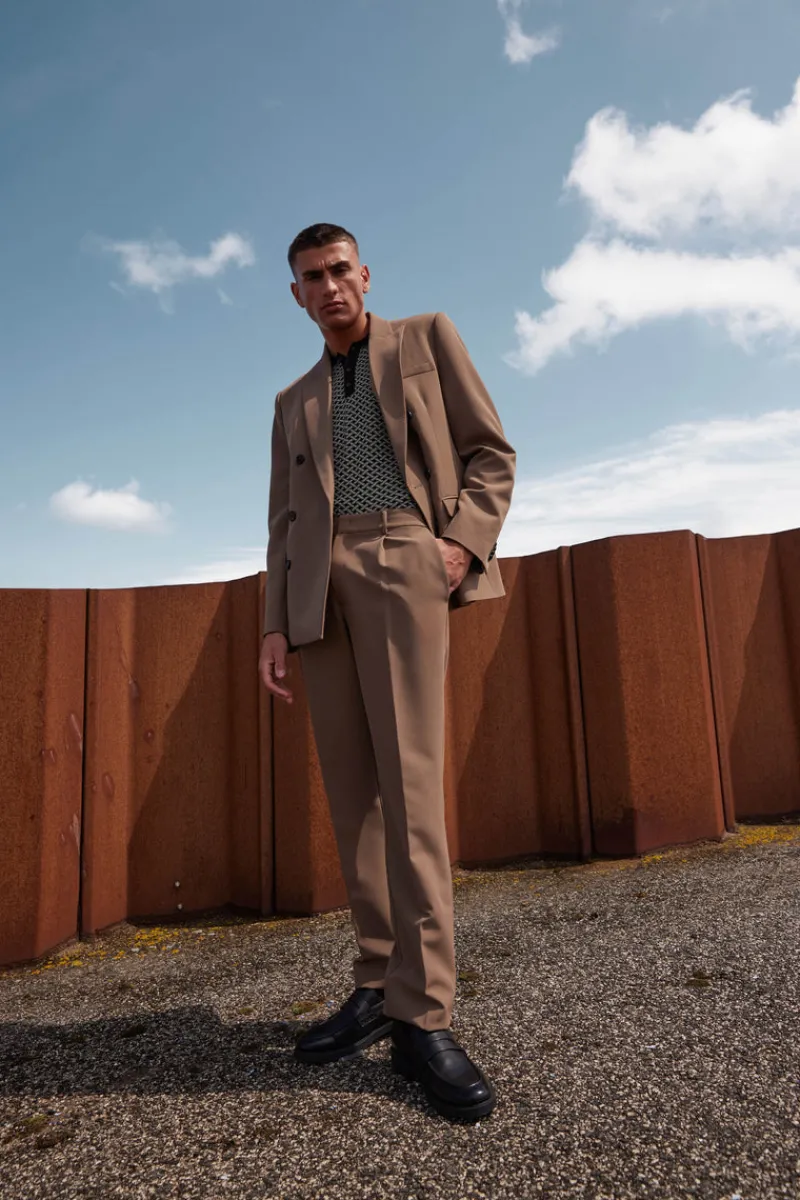 Discount Bruuns Bazaar RubenBBDouble Blazer - Toffee