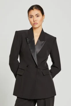 Discount Bruuns Bazaar RubysusBBTuxi blazer - Black