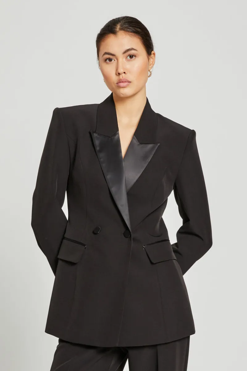 Discount Bruuns Bazaar RubysusBBTuxi blazer - Black