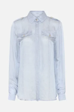 Online Bruuns Bazaar SinapsisBBVenjas shirt - Denim print