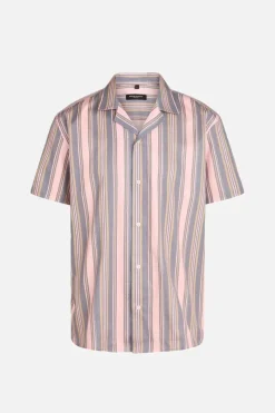 Hot Bruuns Bazaar SkyBBHomer shirt - Gestreepte flamingo