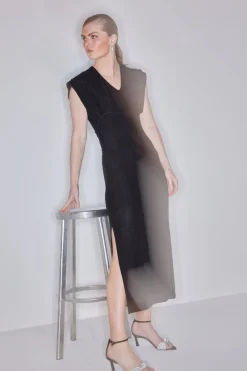 New Bruuns Bazaar SmeerwortelBBAtalia jurk - Zwart
