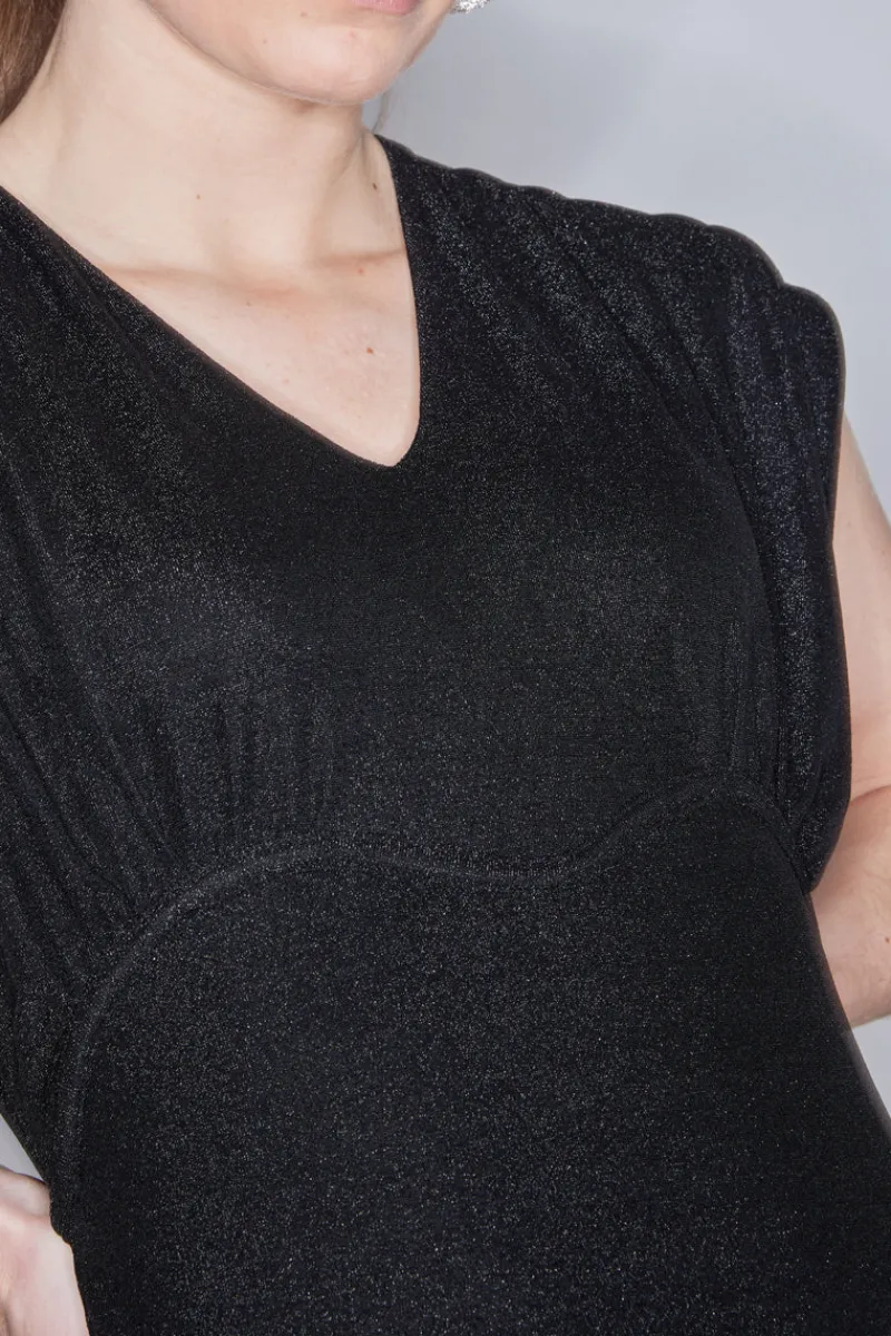 New Bruuns Bazaar SmeerwortelBBAtalia jurk - Zwart