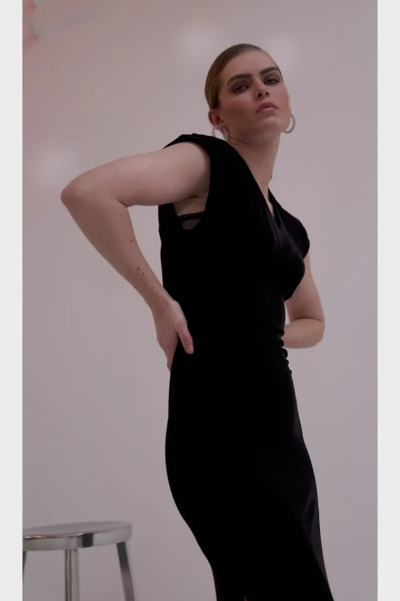 New Bruuns Bazaar SmeerwortelBBAtalia jurk - Zwart