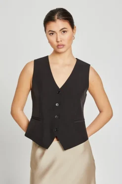 Discount Bruuns Bazaar StaticeBBBielle gilet - Zwart