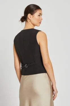Discount Bruuns Bazaar StaticeBBBielle gilet - Zwart