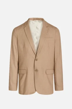 Hot Bruuns Bazaar StaticeBBCarl blazer - Zandkleurige krijtstreep