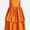 Fashion Bruuns Bazaar TafettaBZDroomjurk - Orange Flame