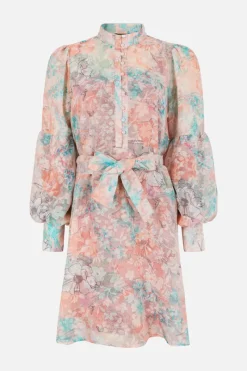 Outlet Bruuns Bazaar TriteliaBBQunelle jurk - Perzikbloemenprint