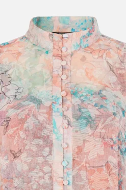 Outlet Bruuns Bazaar TriteliaBBQunelle jurk - Perzikbloemenprint