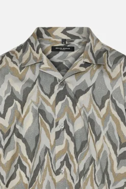 Discount Bruuns Bazaar VanBBHomer AOP shirt - Chevron
