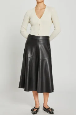 Clearance Bruuns Bazaar VeganiBBImma skirt - Black