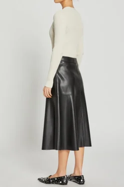 Clearance Bruuns Bazaar VeganiBBImma skirt - Black