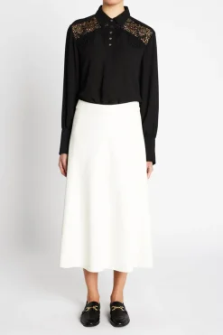 Discount Bruuns Bazaar VeganiBBImma skirt - Snow White