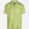 Discount Bruuns Bazaar WonBBHomer AOP shirt - Gestructureerd groen