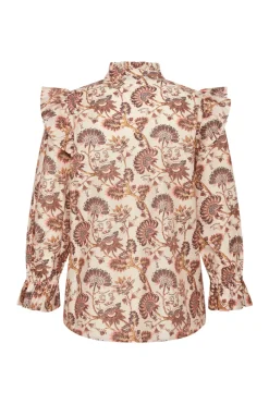 Outlet Bruuns Bazaar ZeodaryBBCaro shirt - Vintage bloemenprint