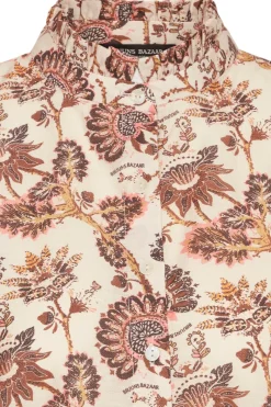 Outlet Bruuns Bazaar ZeodaryBBCaro shirt - Vintage bloemenprint